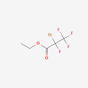 ethyl 2-bromo-2,3,3,3-tetrafluoropropanoate CAS 10186-73-9