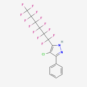 4-chloro-3-phenyl-5-(1,1,2,2,3,3,4,4,5,5,6,6,6-tridecafluorohexyl)-1H-pyrazole CAS 1029636-11-0