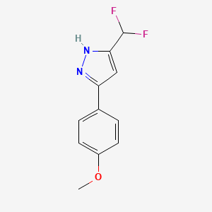 5-(difluoromethyl)-3-(4-methoxyphenyl)-1H-pyrazole CAS 1029636-42-7