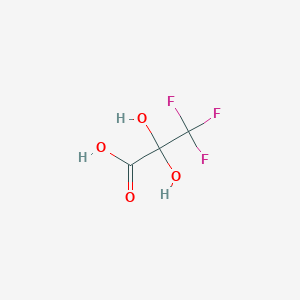 3,3,3-trifluoro-2,2-dihydroxypropanoic acid CAS 10321-14-9