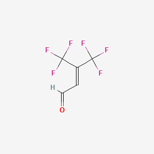 4,4,4-trifluoro-3-(trifluoromethyl)but-2-enal CAS 104291-39-6