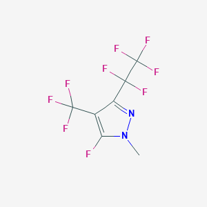 5-fluoro-1-methyl-3-(1,1,2,2,2-pentafluoroethyl)-4-(trifluoromethyl)pyrazole CAS 104315-28-8