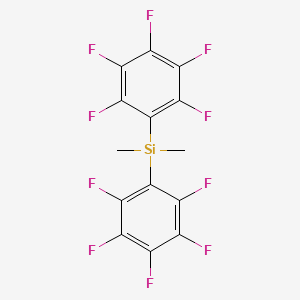 dimethyl-bis(2,3,4,5,6-pentafluorophenyl)silane CAS 10536-62-6