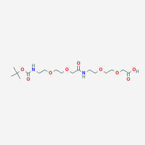 2-[2-[2-[[2-[2-[2-[(2-methylpropan-2-yl)oxycarbonylamino]ethoxy]ethoxy]acetyl]amino]ethoxy]ethoxy]acetic acid CAS 1069067-08-8