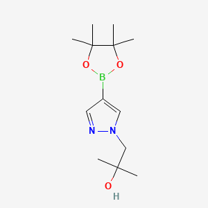 2-methyl-1-[4-(4,4,5,5-tetramethyl-1,3,2-dioxaborolan-2-yl)pyrazol-1-yl]propan-2-ol CAS 1082503-77-2