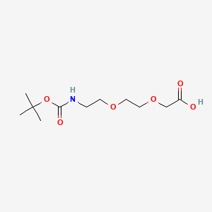 2-[2-[2-[(2-methylpropan-2-yl)oxycarbonylamino]ethoxy]ethoxy]acetic acid CAS 108466-89-3
