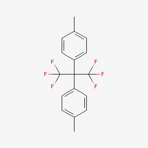 1-[1,1,1,3,3,3-hexafluoro-2-(4-methylphenyl)propan-2-yl]-4-methylbenzene CAS 1095-77-8