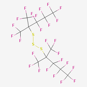 2-[[1,1,1,3,3,4,4,5,5,5-decafluoro-2-(trifluoromethyl)pentan-2-yl]trisulfanyl]-1,1,1,3,3,4,4,5,5,5-decafluoro-2-(trifluoromethyl)pentane CAS 111512-63-1