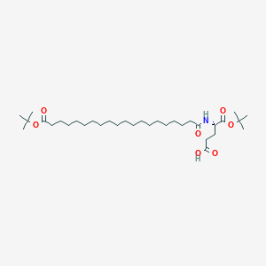 (4S)-5-[(2-methylpropan-2-yl)oxy]-4-[[20-[(2-methylpropan-2-yl)oxy]-20-oxoicosanoyl]amino]-5-oxopentanoic acid CAS 1119061-70-9
