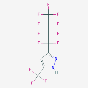 3-(1,1,2,2,3,3,4,4,4-nonafluorobutyl)-5-(trifluoromethyl)-1H-pyrazole CAS 1239972-69-0