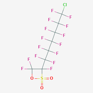 3-(6-chloro-1,1,2,2,3,3,4,4,5,5,6,6-dodecafluorohexyl)-3,4,4-trifluorooxathietane 2,2-dioxide CAS 1244856-02-7