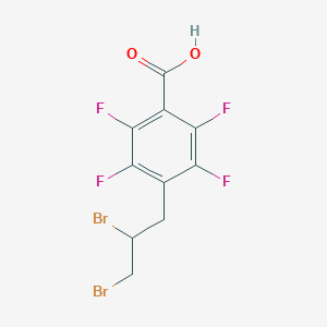 4-(2,3-dibromopropyl)-2,3,5,6-tetrafluorobenzoic acid CAS 1244856-03-8
