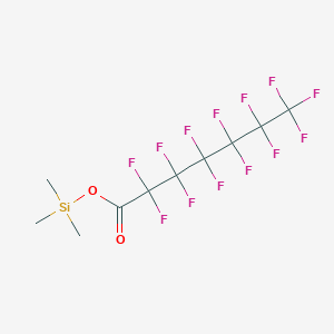 trimethylsilyl 2,2,3,3,4,4,5,5,6,6,7,7,7-tridecafluoroheptanoate CAS 1244856-04-9