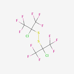 2-chloro-2-[(2-chloro-1,1,1,3,3,3-hexafluoropropan-2-yl)disulfanyl]-1,1,1,3,3,3-hexafluoropropane CAS 125042-82-2