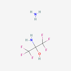 2-amino-1,1,1,3,3,3-hexafluoropropan-2-ol;azane CAS 1274903-33-1