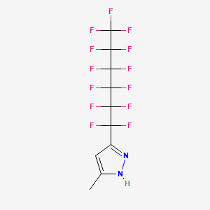5-methyl-3-(1,1,2,2,3,3,4,4,5,5,6,6,6-tridecafluorohexyl)-1H-pyrazole CAS 129257-23-4