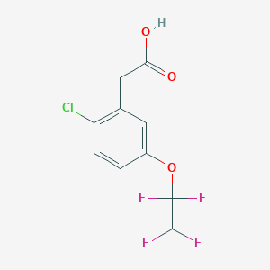 2-[2-chloro-5-(1,1,2,2-tetrafluoroethoxy)phenyl]acetic acid CAS 1309602-07-0