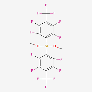 dimethoxy-bis[2,3,5,6-tetrafluoro-4-(trifluoromethyl)phenyl]silane CAS 1309602-60-5