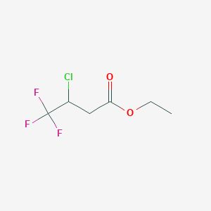 ethyl 3-chloro-4,4,4-trifluorobutanoate CAS 1309602-63-8