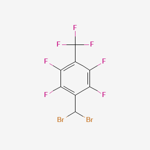 1-(dibromomethyl)-2,3,5,6-tetrafluoro-4-(trifluoromethyl)benzene CAS 1309602-75-2