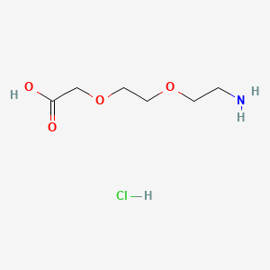 2-[2-(2-aminoethoxy)ethoxy]acetic acid;hydrochloride CAS 134979-01-4
