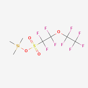 trimethylsilyl 1,1,2,2-tetrafluoro-2-(1,1,2,2,2-pentafluoroethoxy)ethanesulfonate CAS 136049-37-1