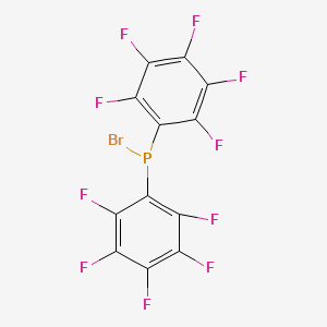 bromo-bis(2,3,4,5,6-pentafluorophenyl)phosphane CAS 13648-79-8