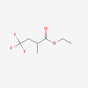 ethyl 4,4,4-trifluoro-2-methylbutanoate CAS 136564-76-6