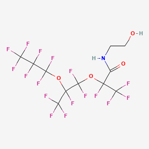 2,3,3,3-tetrafluoro-2-[1,1,2,3,3,3-hexafluoro-2-(1,1,2,2,3,3,3-heptafluoropropoxy)propoxy]-N-(2-hydroxyethyl)propanamide CAS 137506-19-5