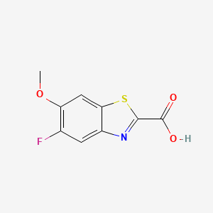 5-fluoro-6-methoxy-1,3-benzothiazole-2-carboxylic acid CAS 1375302-46-7