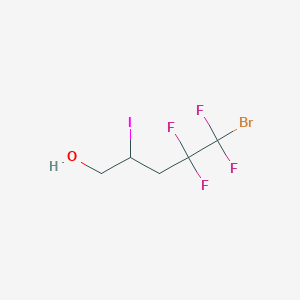 5-bromo-4,4,5,5-tetrafluoro-2-iodopentan-1-ol CAS 139903-87-0