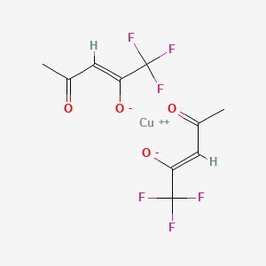 copper bis((Z)-1,1,1-trifluoro-4-oxopent-2-en-2-olate) CAS 14324-82-4