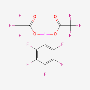 [(2,3,4,5,6-pentafluorophenyl)-(2,2,2-trifluoroacetyl)oxy-lambda3-iodanyl] 2,2,2-trifluoroacetate CAS 14353-88-9