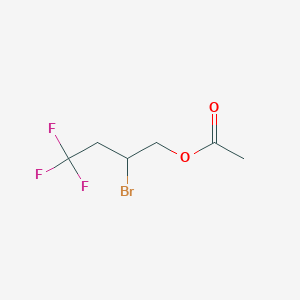 (2-bromo-4,4,4-trifluorobutyl) acetate CAS 146431-69-8