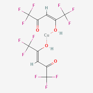 copper;bis((Z)-1,1,1,5,5,5-hexafluoro-4-hydroxypent-3-en-2-one) CAS 14781-45-4