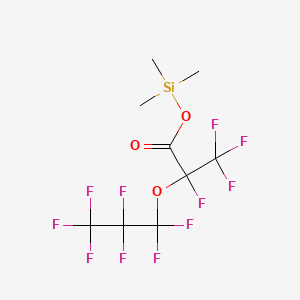 trimethylsilyl 2,3,3,3-tetrafluoro-2-(1,1,2,2,3,3,3-heptafluoropropoxy)propanoate CAS 152718-74-6