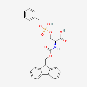 (2S)-2-(9H-fluoren-9-ylmethoxycarbonylamino)-3-[hydroxy(phenylmethoxy)phosphoryl]oxypropanoic acid CAS 158171-14-3