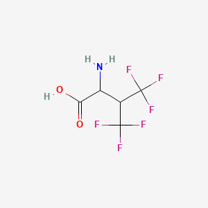 2-amino-4,4,4-trifluoro-3-(trifluoromethyl)butanoic acid CAS 16063-80-2