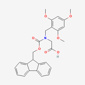2-[9H-fluoren-9-ylmethoxycarbonyl-[(2,4,6-trimethoxyphenyl)methyl]amino]acetic acid CAS 166881-43-2