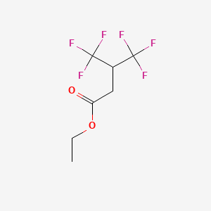 ethyl 4,4,4-trifluoro-3-(trifluoromethyl)butanoate CAS 17327-34-3