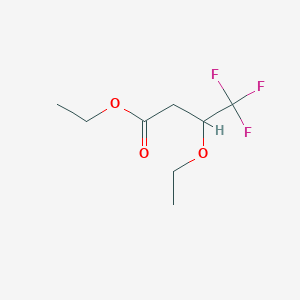 ethyl 3-ethoxy-4,4,4-trifluorobutanoate CAS 1801174-33-3