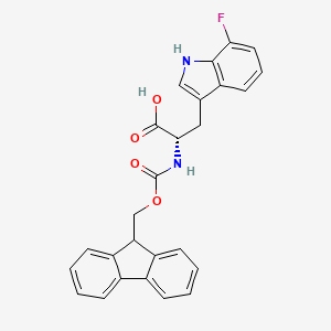 (2S)-2-(9H-fluoren-9-ylmethoxycarbonylamino)-3-(7-fluoro-1H-indol-3-yl)propanoic acid CAS 1956434-65-3