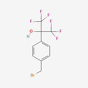 2-[4-(bromomethyl)phenyl]-1,1,1,3,3,3-hexafluoropropan-2-ol CAS 202134-57-4