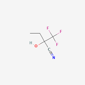 2-hydroxy-2-(trifluoromethyl)butanenitrile CAS 203302-91-4