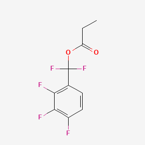 [difluoro-(2,3,4-trifluorophenyl)methyl] propanoate CAS 21634-97-9