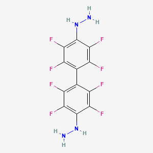 [2,3,5,6-tetrafluoro-4-(2,3,5,6-tetrafluoro-4-hydrazinylphenyl)phenyl]hydrazine CAS 2200-68-2