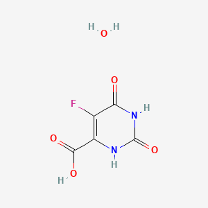 5-fluoro-2,4-dioxo-1H-pyrimidine-6-carboxylic acid;hydrate CAS 220141-70-8