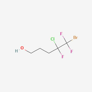 5-bromo-4-chloro-4,5,5-trifluoropentan-1-ol CAS 222026-50-8