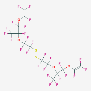 1,1,1,2,3,3-hexafluoro-2-[1,1,2,2-tetrafluoro-2-[[1,1,2,2-tetrafluoro-2-[1,1,1,2,3,3-hexafluoro-3-(1,2,2-trifluoroethenoxy)propan-2-yl]oxyethyl]disulfanyl]ethoxy]-3-(1,2,2-trifluoroethenoxy)propane CAS 2244085-29-6