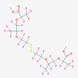 methyl 2,3,3,3-tetrafluoro-2-[1,1,2,3,3,3-hexafluoro-2-[1,1,2,2-tetrafluoro-2-[[1,1,2,2-tetrafluoro-2-[1,1,1,2,3,3-hexafluoro-3-(1,1,1,2-tetrafluoro-3-methoxy-3-oxopropan-2-yl)oxypropan-2-yl]oxyethyl]disulfanyl]ethoxy]propoxy]propanoate CAS 2244087-17-8
